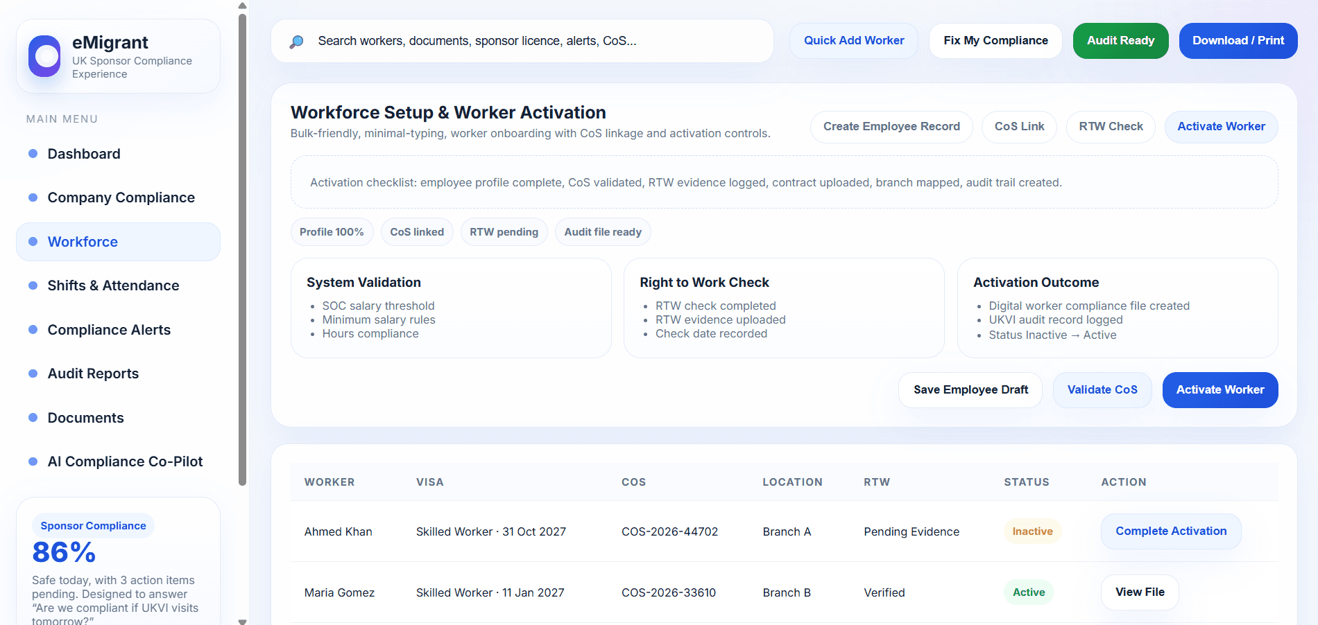 Digital Compliance Dashboard
